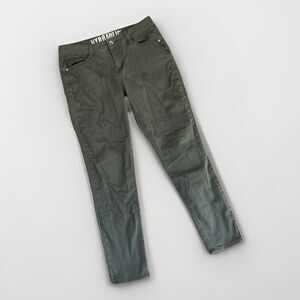 Hydraulic Jeans Women's 8 Petite Green Mid Rise‎ Straight Leg Denim Pants Slim